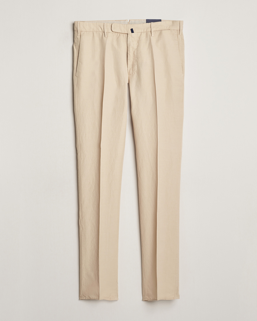 Hombres | Pantalones | Incotex | Slim Fit Chinolino Trousers Light Beige