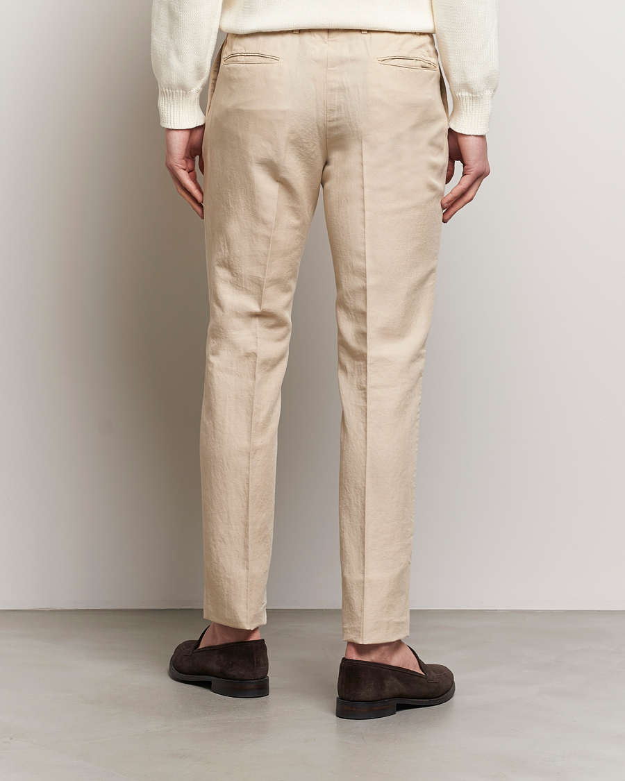 Hombres | Pantalones | Incotex | Slim Fit Chinolino Trousers Light Beige