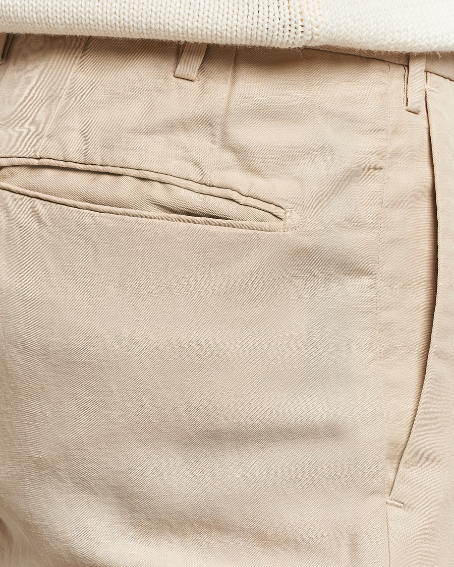 Hombres | Pantalones | Incotex | Slim Fit Chinolino Trousers Light Beige