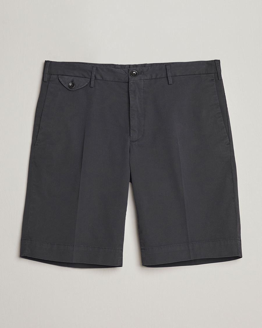 Hombres | Pantalones cortos | Incotex | Cotton Comfort Shorts Black