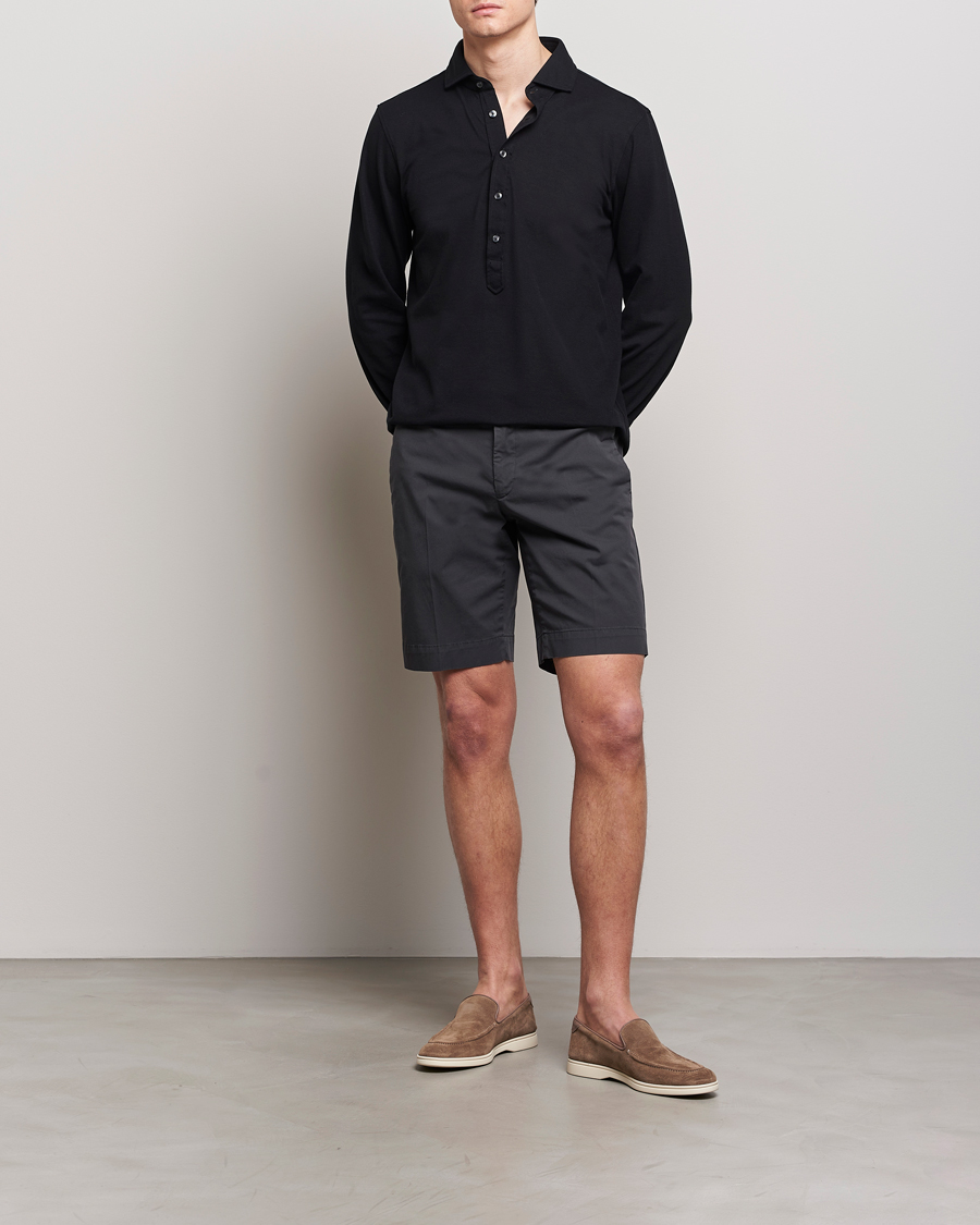 Hombres | Pantalones cortos | Incotex | Cotton Comfort Shorts Black