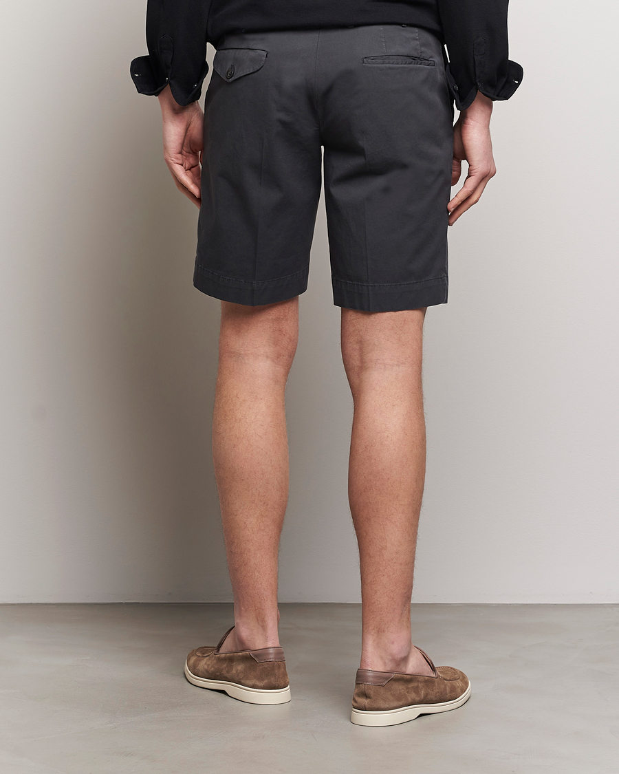 Hombres | Pantalones cortos | Incotex | Cotton Comfort Shorts Black