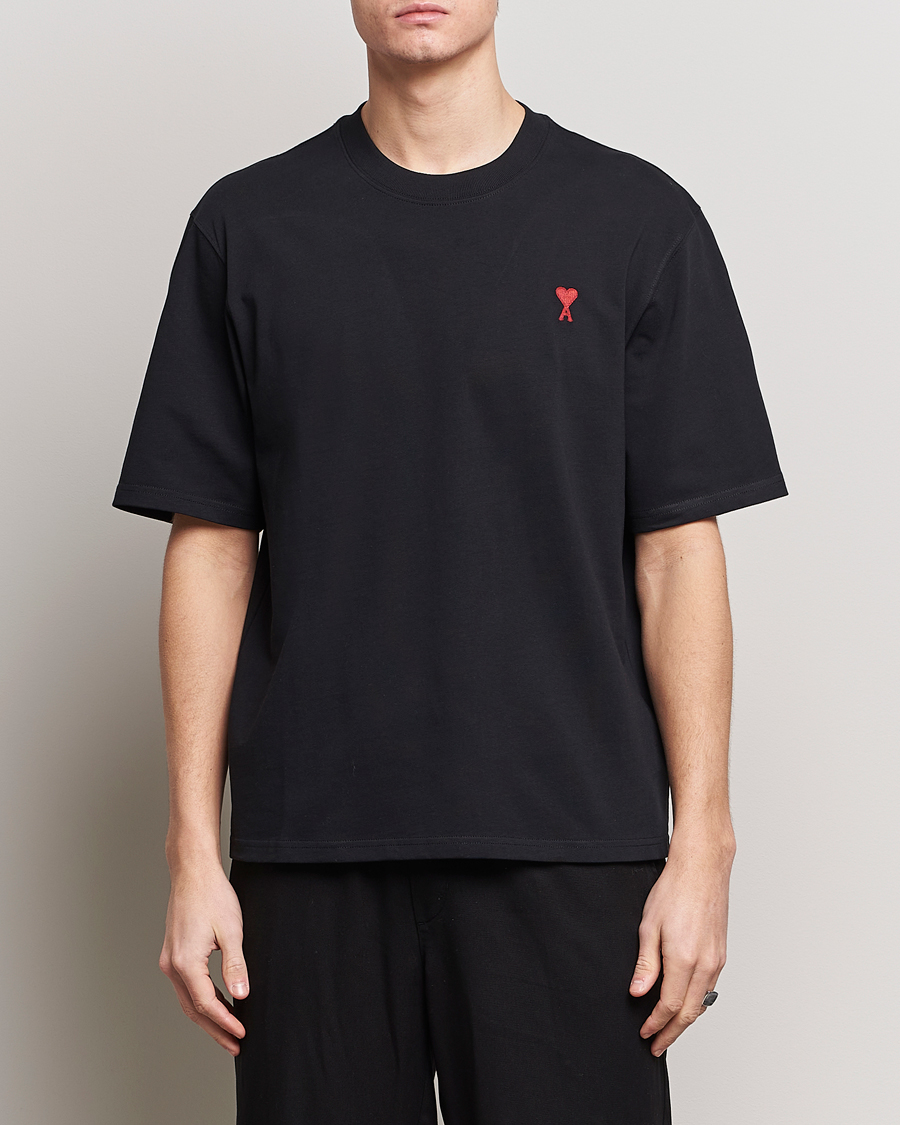 Hombres | Camisetas de manga corta | AMI | Heart Logo T-Shirt Black