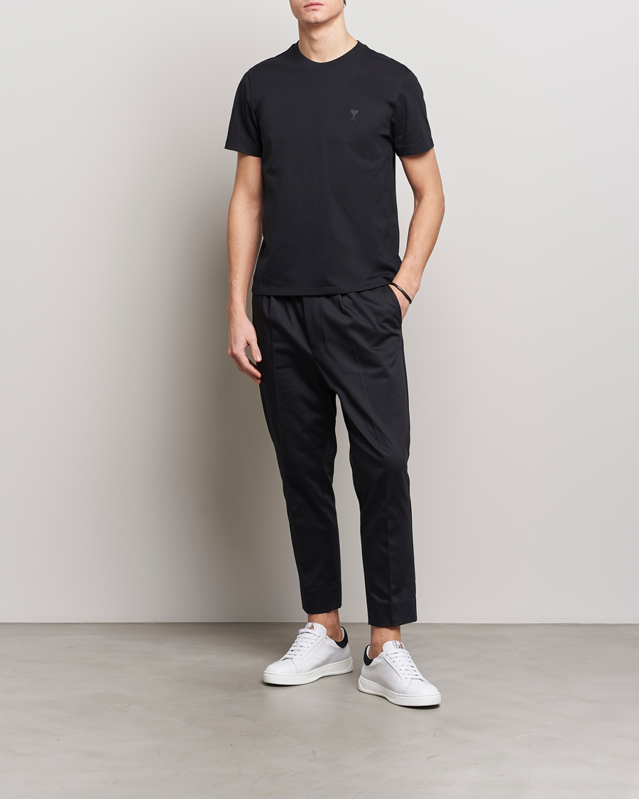 Hombres | Camisetas | AMI | Tonal Heart Logo T-Shirt Black