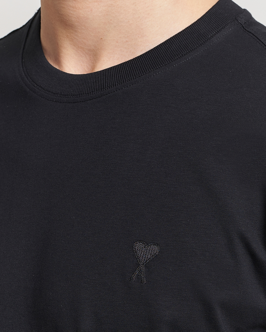 Hombres | Camisetas | AMI | Tonal Heart Logo T-Shirt Black