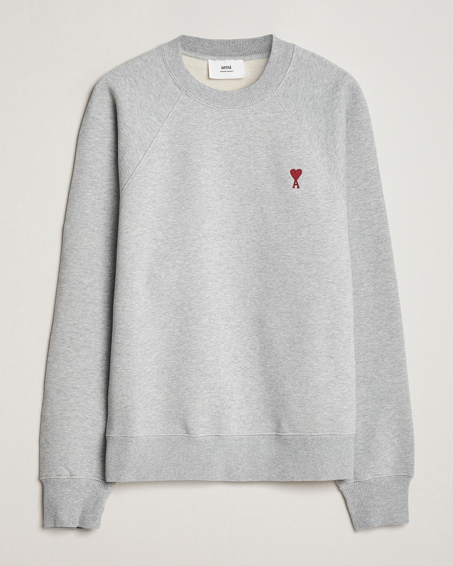 Hombres | Jerséis y prendas de punto | AMI | Heart Logo Sweatshirt Heather Grey