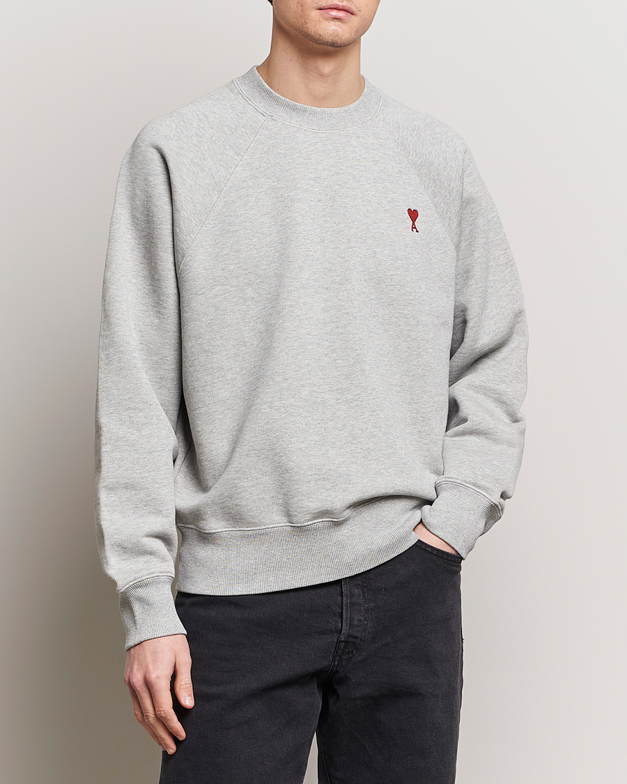 Hombres | Jerséis y prendas de punto | AMI | Heart Logo Sweatshirt Heather Grey