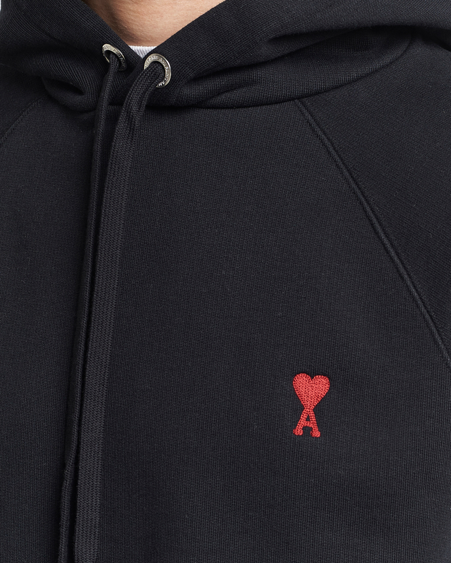 Hombres | Jerséis y prendas de punto | AMI | Heart Logo Hoodie Black