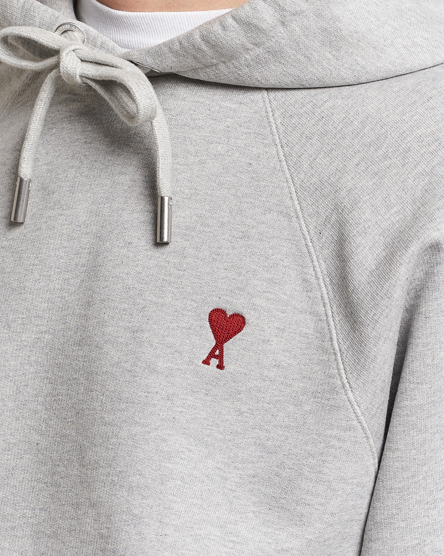 Hombres | Jerséis y prendas de punto | AMI | Heart Logo Hoodie Heather Grey