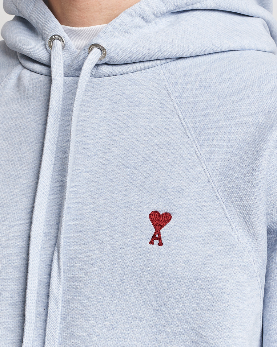 Hombres | Jerséis y prendas de punto | AMI | Heart Logo Hoodie Heather Blue
