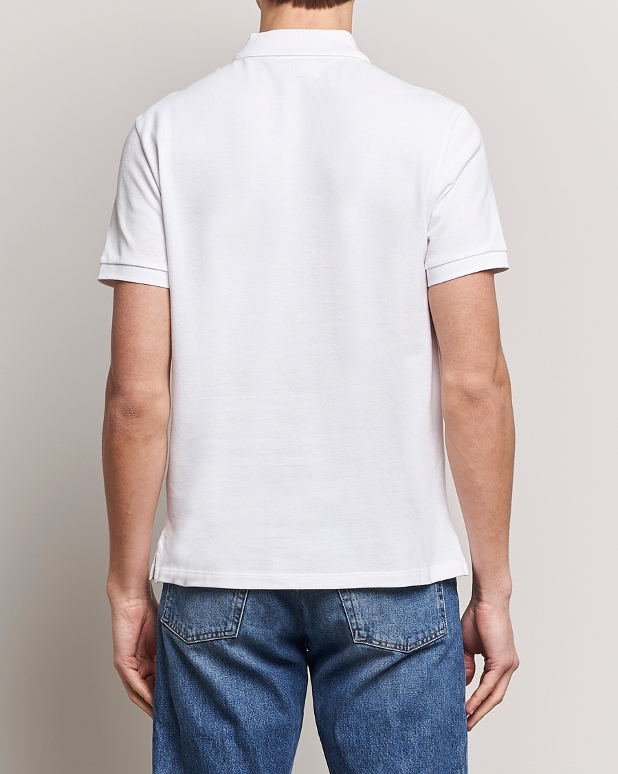 Hombres | Polos | AMI | Heart Logo Piquet Polo White