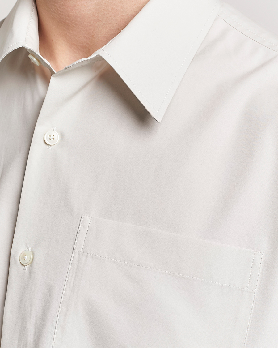 Hombres | Camisas | AMI | Boxy Fit Short Sleeve Shirt Chalk White