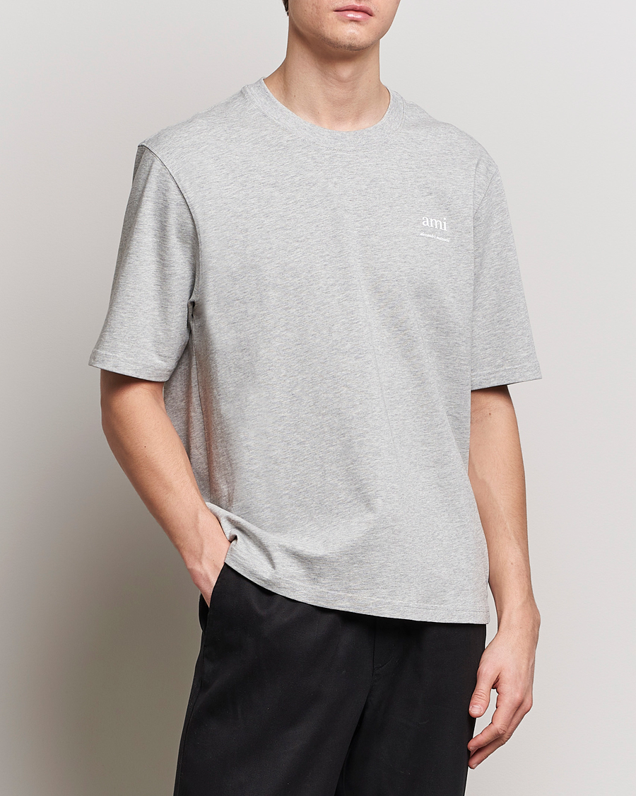 Hombres | Camisetas de manga corta | AMI | Logo T-Shirt Heather Grey