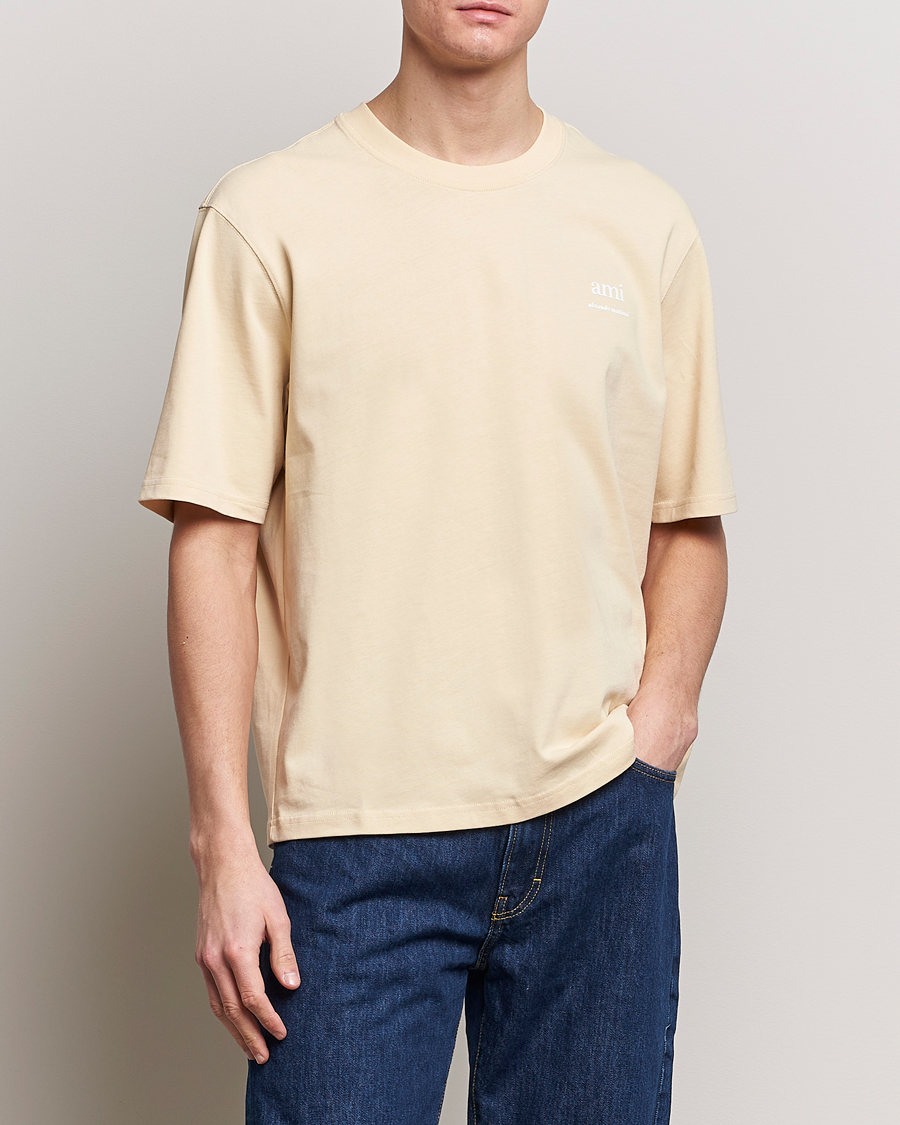 Hombres | Ropa | AMI | Logo T-Shirt Dusty Yellow