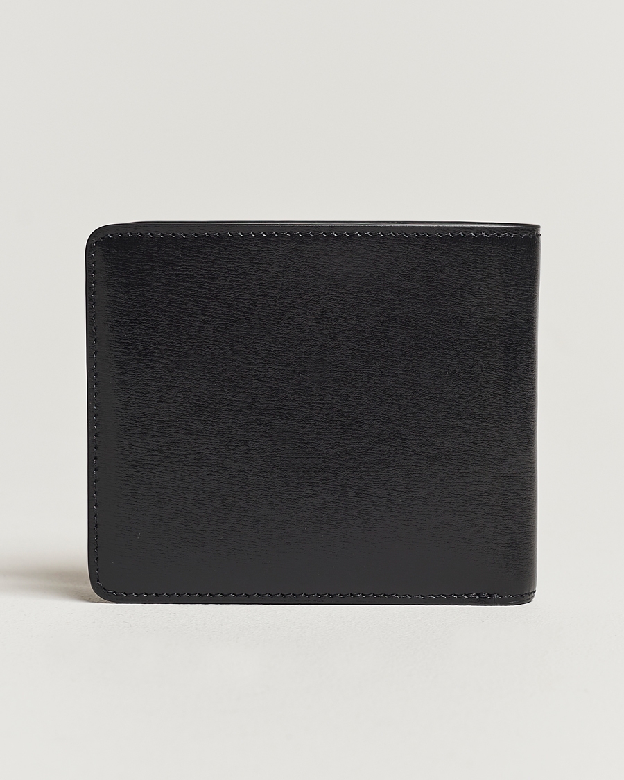 Hombres | AMI Tonal Heart Logo Leather Wallet Black | AMI | Tonal Heart Logo Leather Wallet Black