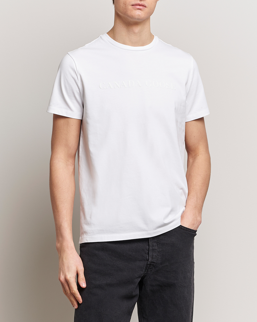 Hombres | Camisetas | Canada Goose | Emersen Crewneck T-Shirt White
