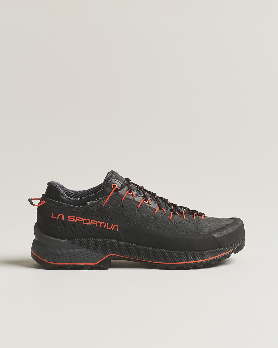 Hombres | La Sportiva TX4 Evo GTX Hiking Shoes Carbon/Cherry Tomato | La Sportiva | TX4 Evo GTX Hiking Shoes Carbon/Cherry Tomato