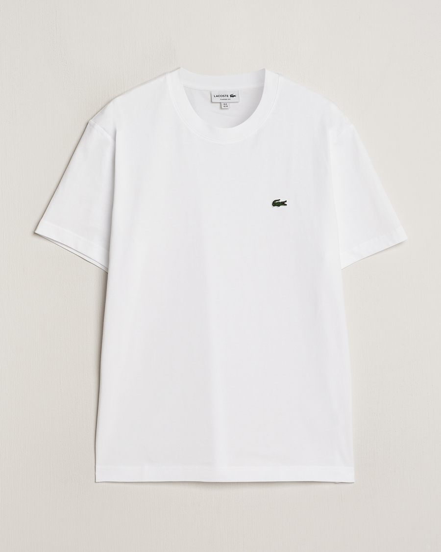 Hombres | Camisetas | Lacoste | Crew Neck T-Shirt White