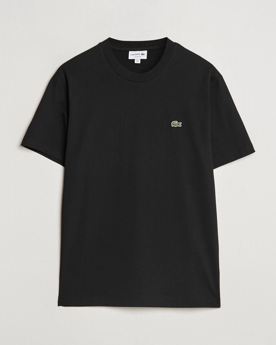 Hombres | Camisetas | Lacoste | Crew Neck T-Shirt Black