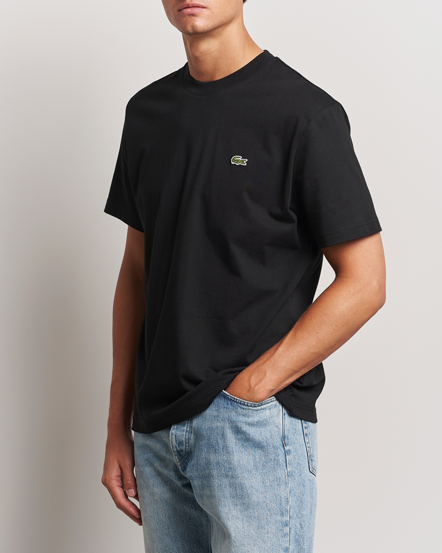 Hombres | Camisetas | Lacoste | Crew Neck T-Shirt Black