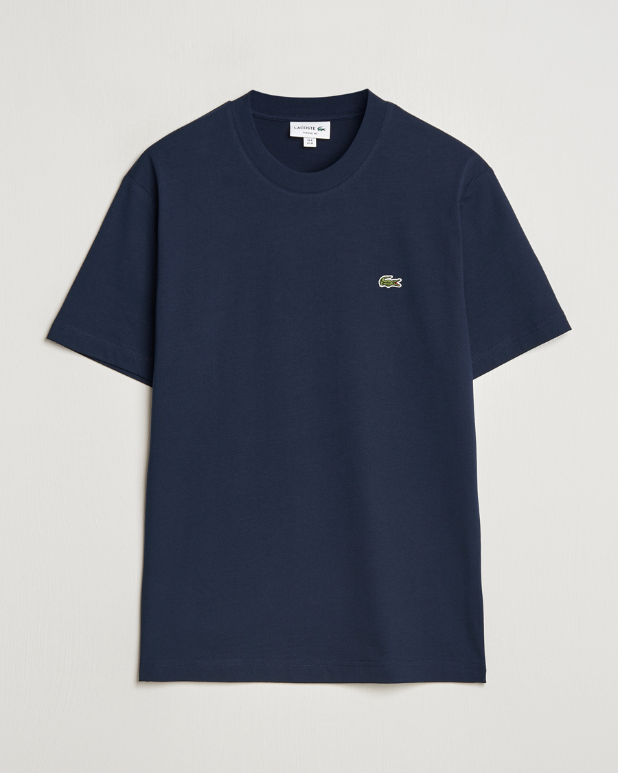 Hombres | Camisetas | Lacoste | Crew Neck T-Shirt Navy Blue