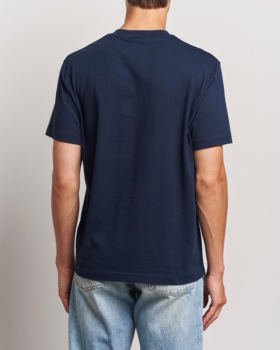 Hombres | Camisetas | Lacoste | Crew Neck T-Shirt Navy Blue