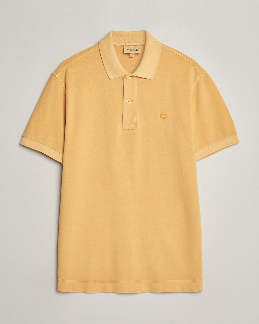 Hombres | Polos | Lacoste | Classic Fit Natural Dyed Tonal Polo Golden Haze