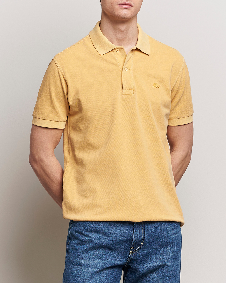 Hombres | Polos | Lacoste | Classic Fit Natural Dyed Tonal Polo Golden Haze