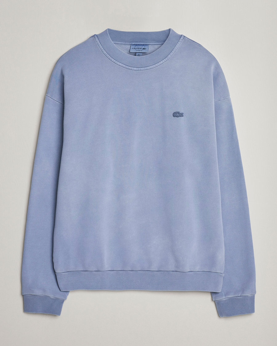 Hombres | Jerséis y prendas de punto | Lacoste | Natural Dyed Crew Neck Sweatshirt Stonewash