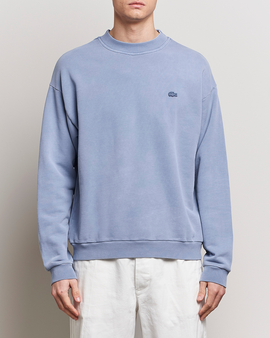 Hombres | Ropa | Lacoste | Natural Dyed Crew Neck Sweatshirt Stonewash