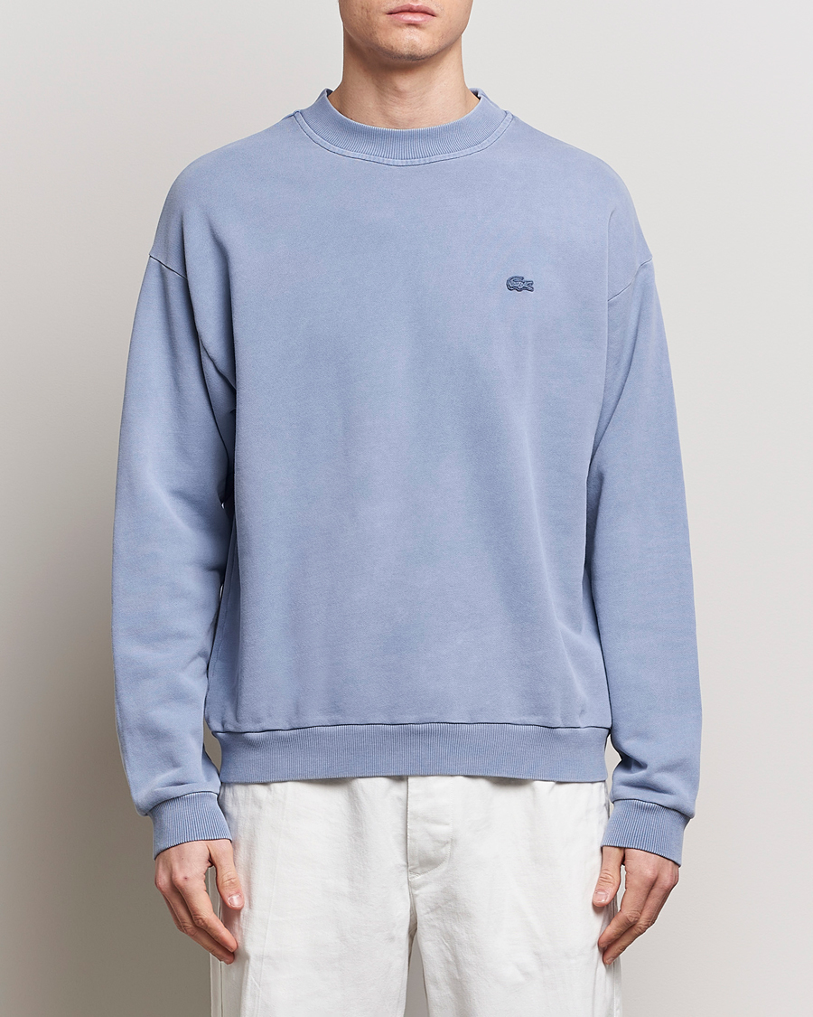 Hombres | Jerséis y prendas de punto | Lacoste | Natural Dyed Crew Neck Sweatshirt Stonewash