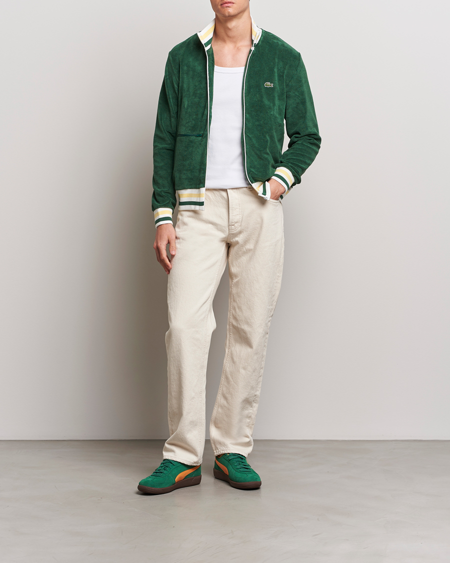 Hombres | Jerséis y prendas de punto | Lacoste | Terry Full Zip Sweatshirt Green