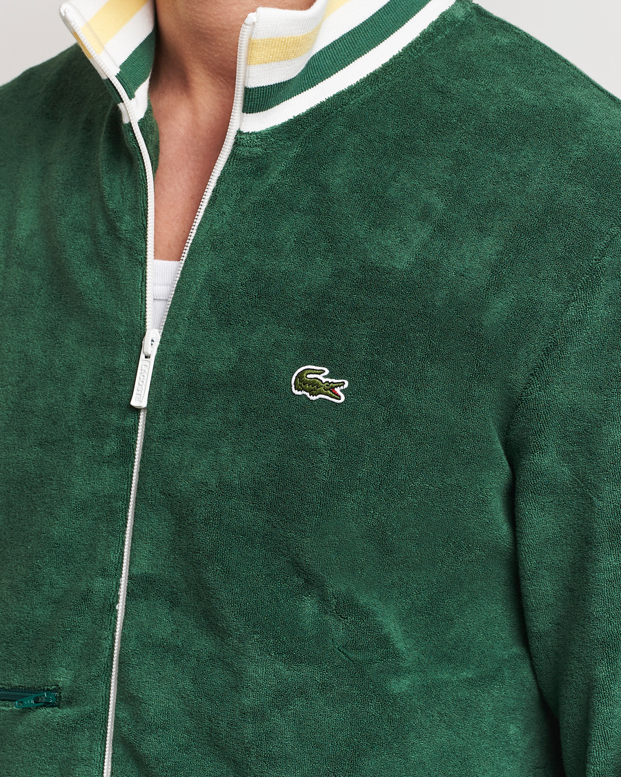 Hombres | Jerséis y prendas de punto | Lacoste | Terry Full Zip Sweatshirt Green