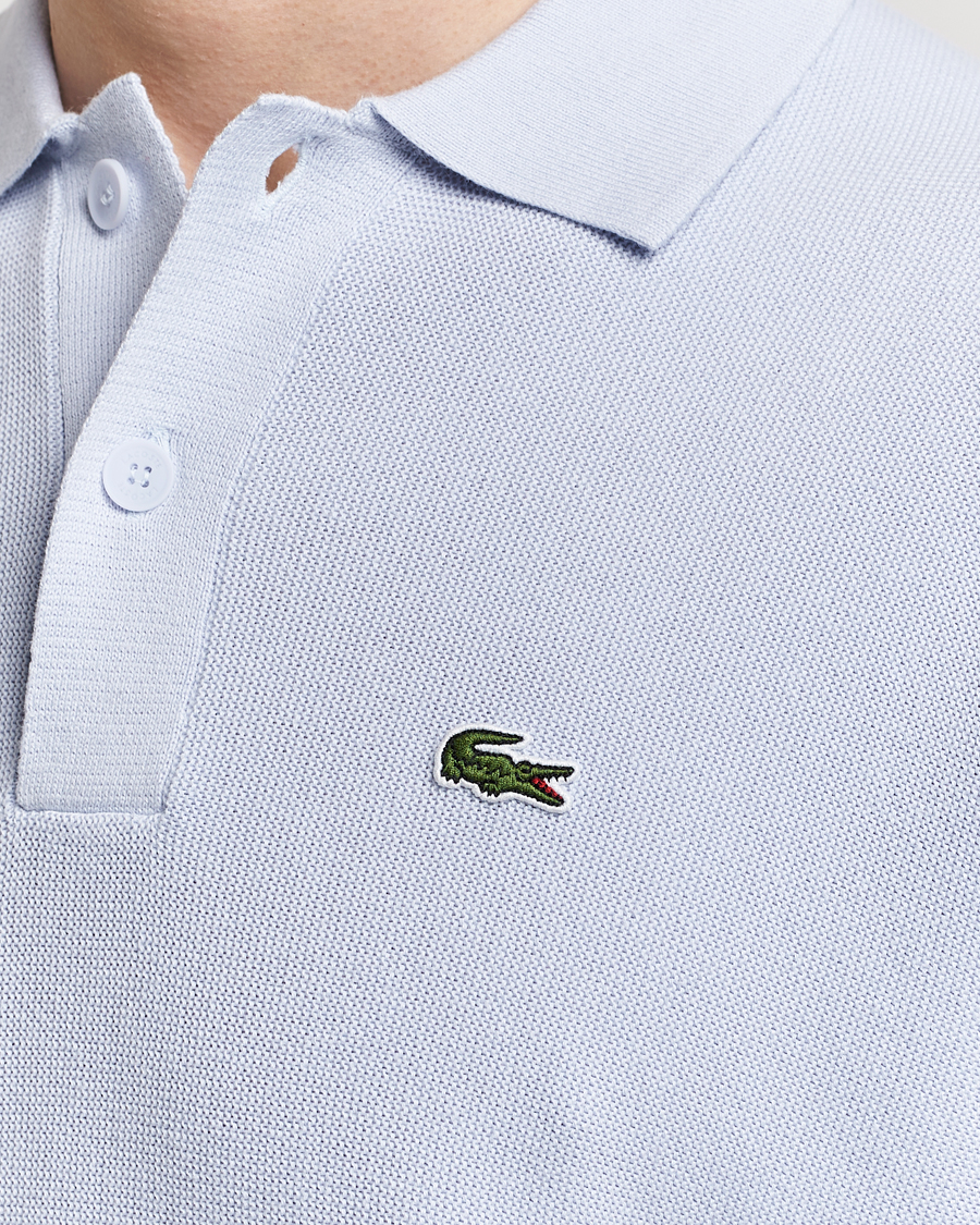 Hombres | Polos | Lacoste | Relaxed Fit Moss Stitched Knitted Polo Phoenix Blue