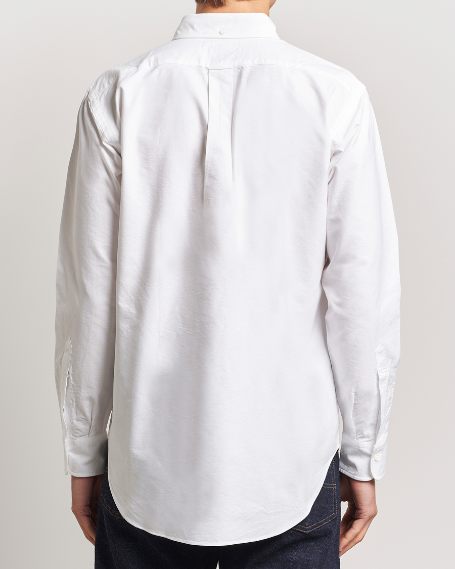 Hombres | Camisas | Kamakura Shirts | Vintage Ivy Oxford Button Down Shirt White