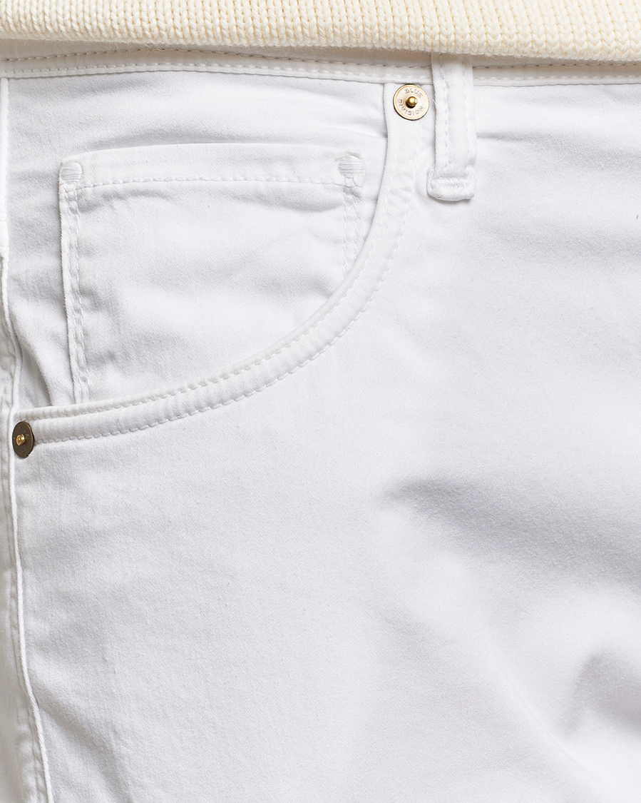 Hombres | Pantalones | Incotex | 5-Pocket Cotton/Stretch Pants White
