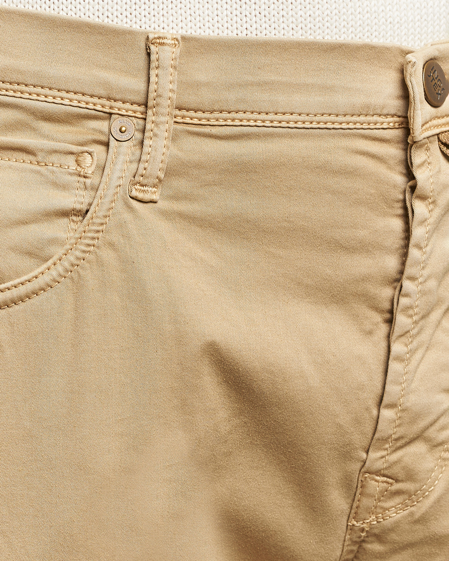 Hombres | Pantalones | Incotex | 5-Pocket Cotton/Stretch Pants Beige