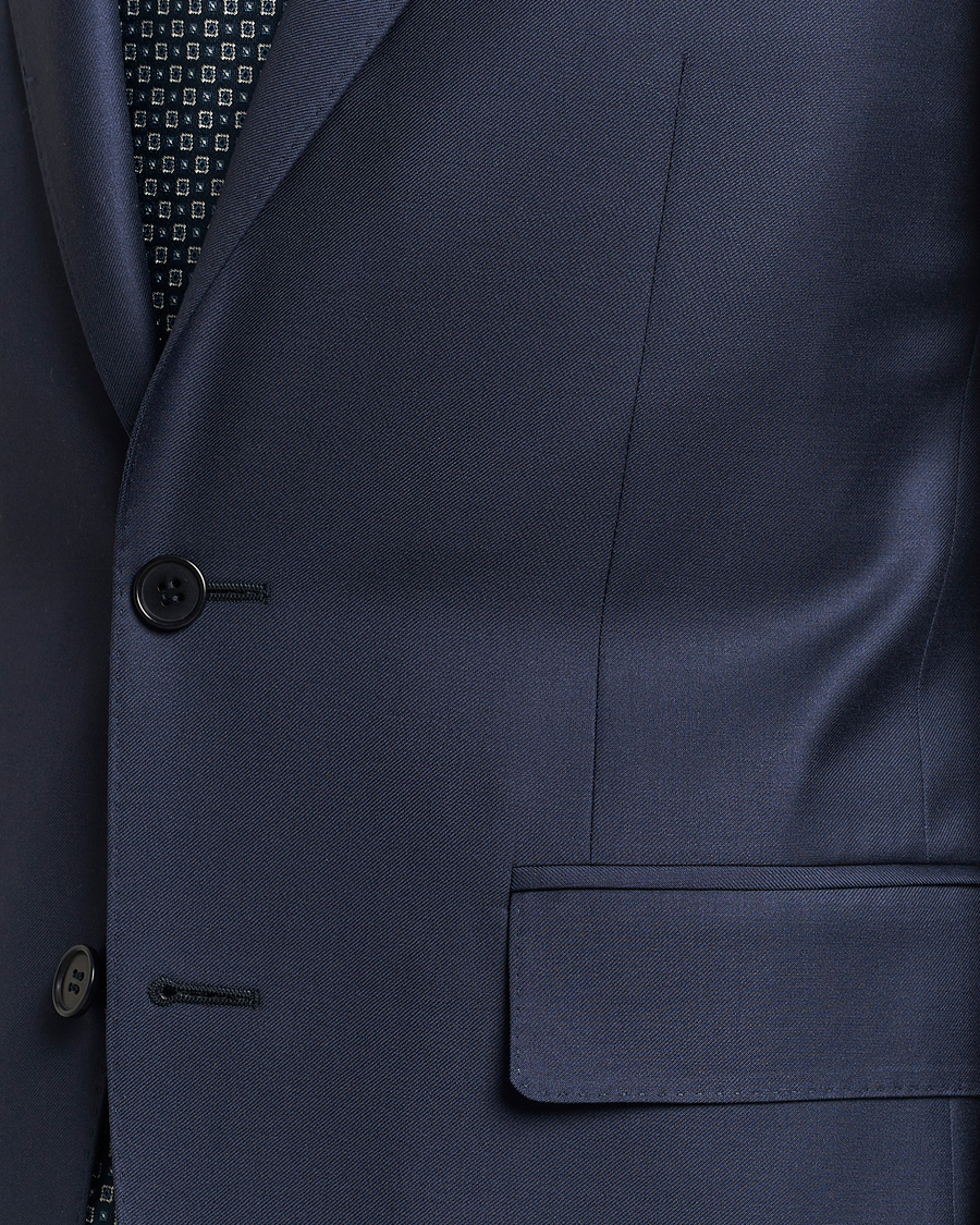 Hombres | Trajes | Canali | Capri Super 130s Wool Suit Navy