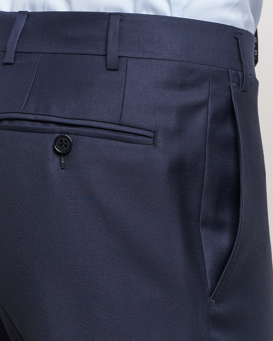 Hombres | Trajes | Canali | Capri Super 130s Wool Suit Navy