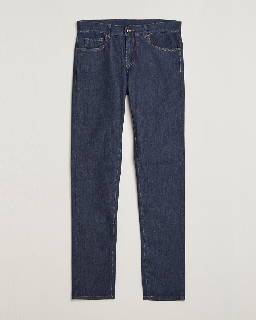 Hombres | Vaqueros | Canali | Slim Fit 5-Pocket Jeans Dark Indigo