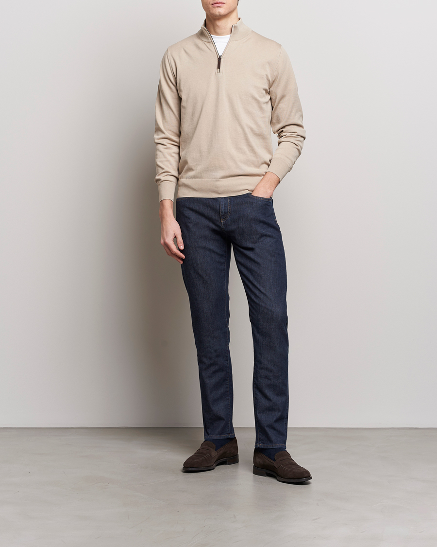 Hombres | Vaqueros | Canali | Slim Fit 5-Pocket Jeans Dark Indigo