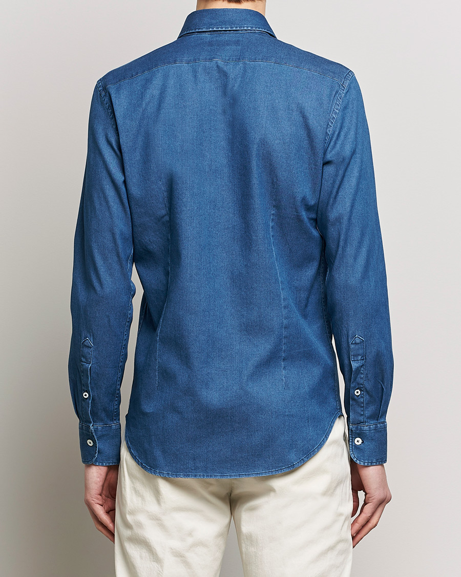 Hombres | Camisas | Canali | Slim Fit Denim Shirt Medium Washed