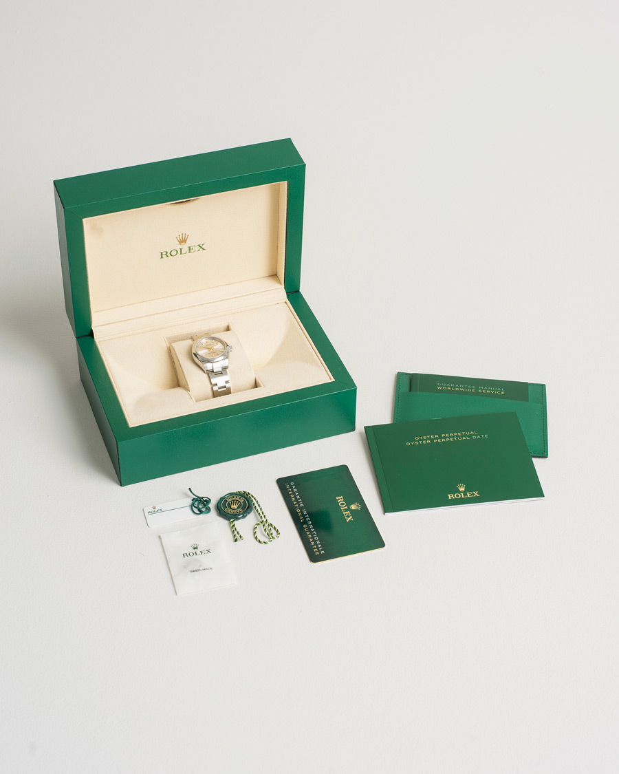 Hombres | Rolex Pre-Owned Oyster Perpeptual 28 276200 Silver | Rolex Pre-Owned | Oyster Perpeptual 28 276200 Silver