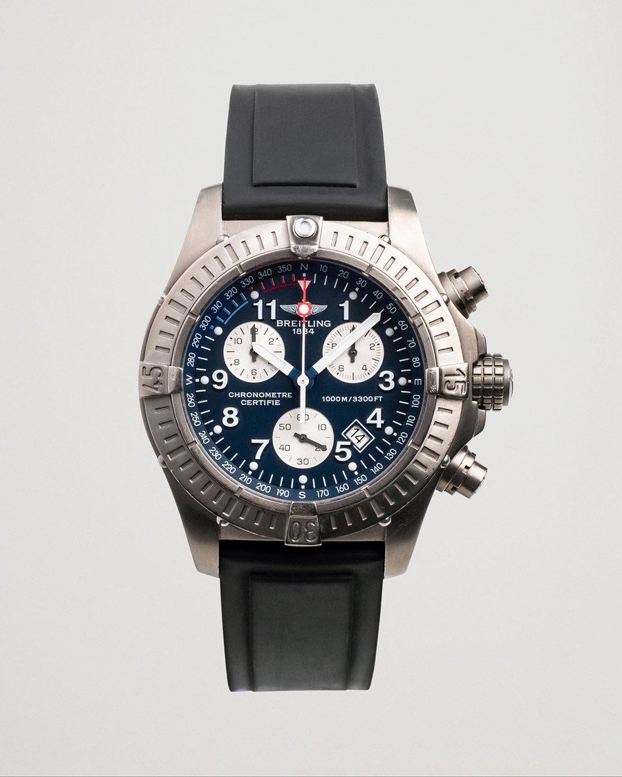 Hombres | Breitling Pre-Owned AvengerM1 E73360 Titan Blue Silver | Breitling Pre-Owned | AvengerM1 E73360 Titan Blue Silver