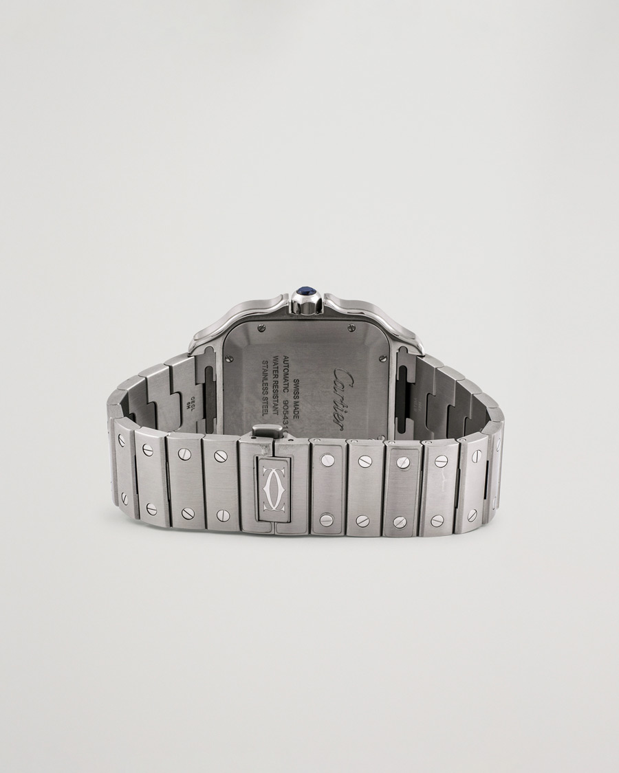 Hombres | Cartier Pre-Owned Santos De Cartier Steel WSSA0048 Silver | Cartier Pre-Owned | Santos De Cartier Steel WSSA0048 Silver