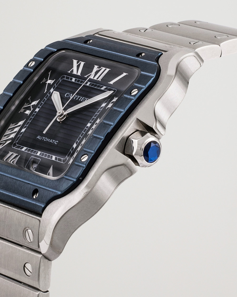 Hombres | Cartier Pre-Owned Santos De Cartier Steel WSSA0048 Silver | Cartier Pre-Owned | Santos De Cartier Steel WSSA0048 Silver