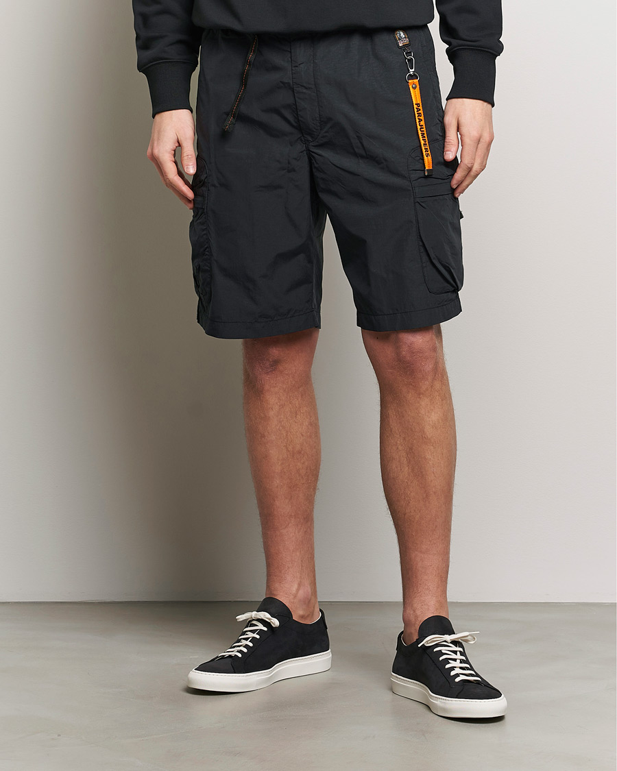 Hombres | Pantalones cortos cargo | Parajumpers | Walton Vintage Nylon Shorts Black