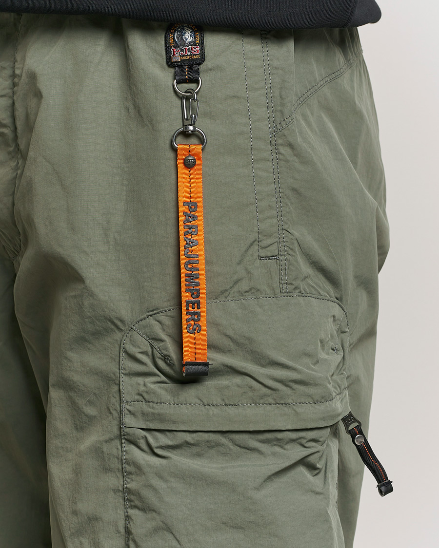 Hombres | Pantalones cortos | Parajumpers | Walton Vintage Nylon Shorts Thyme Green