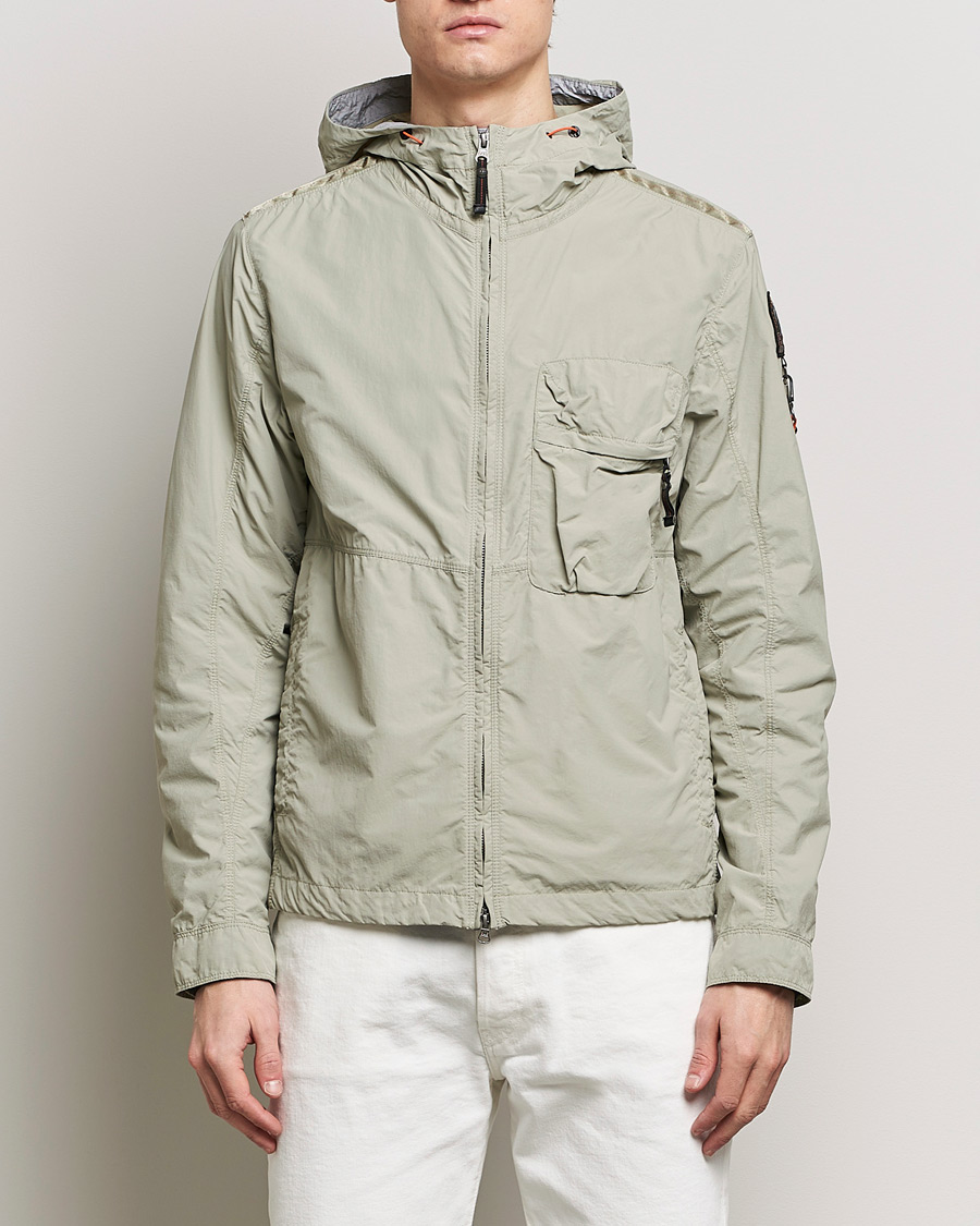 Hombres | Abrigos y chaquetas | Parajumpers | Nigel Vintage Nylon Hooded Jacket Sage
