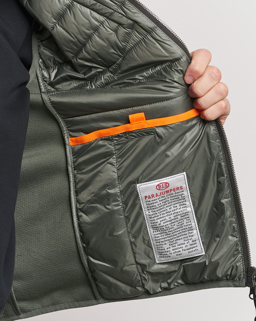 Hombres | Abrigos y chaquetas | Parajumpers | Zavier Hybrid Vest Thyme Green